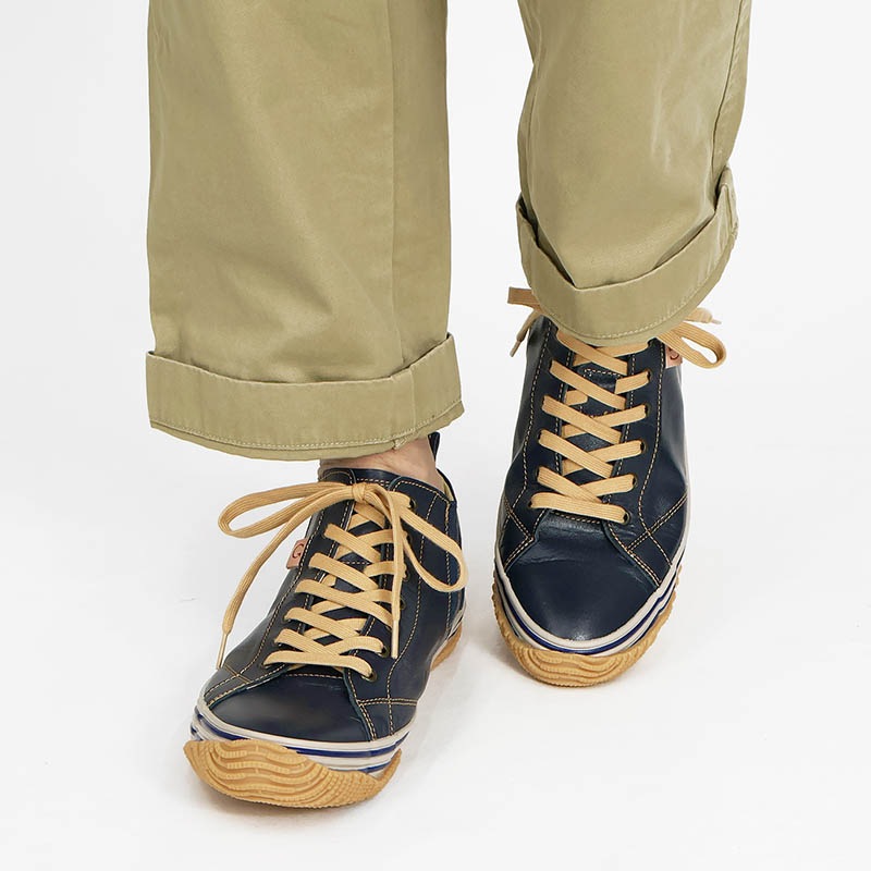 スピングル SPINGLE スニーカー メンズ カンガルーレザー サイドゴア 日本製 靴 シューズ 2026年春夏新作 2026SS ダークネイビー SP-442-89 | ブランド [正規取扱店]