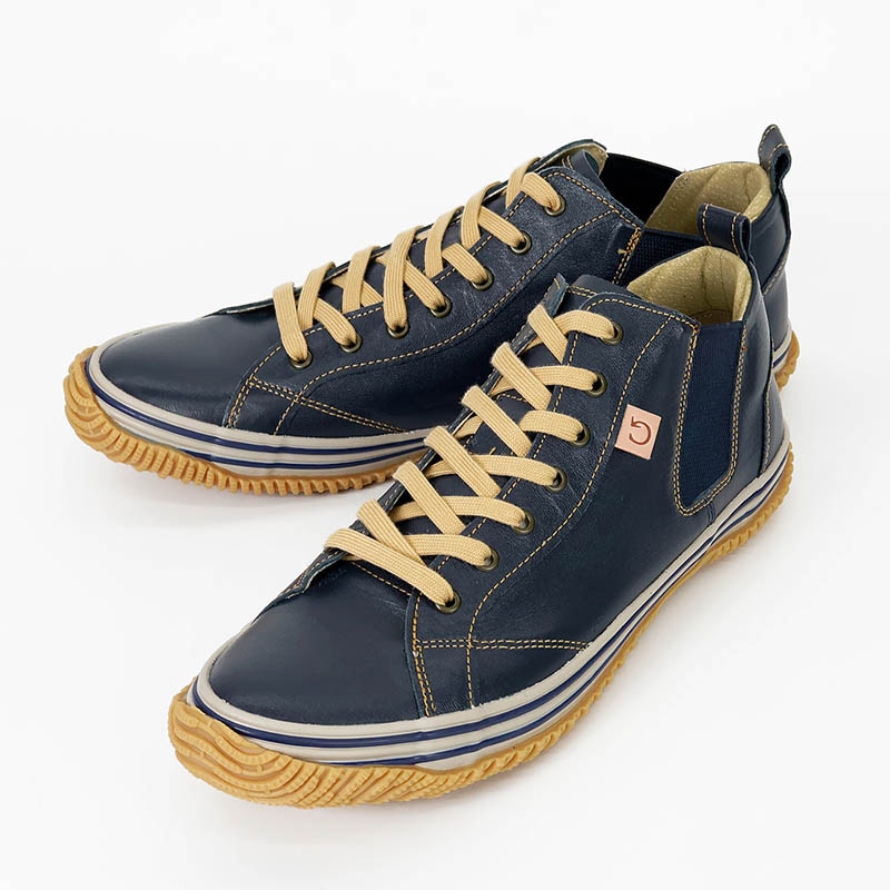 スピングル SPINGLE スニーカー メンズ カンガルーレザー サイドゴア 日本製 靴 シューズ 2026年春夏新作 2026SS ダークネイビー SP-442-89 | ブランド [正規取扱店]