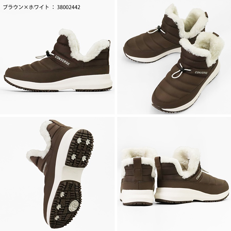 コンバース CONVERSE ブーツ レディース ネクスター NX1570 WP BL MID 防滑 スノーブーツ ミッドカット ボア 靴 防寒 防水 軽量 2026年秋冬 新作 38002441 / 38002442 | ブランド [正規取扱店]