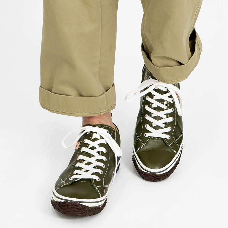 スピングル SPINGLE スニーカー メンズ カンガルーレザー サイドゴア 日本製 靴 シューズ 2026年春夏新作 2026SS カーキ SP-442-102 | ブランド [正規取扱店]