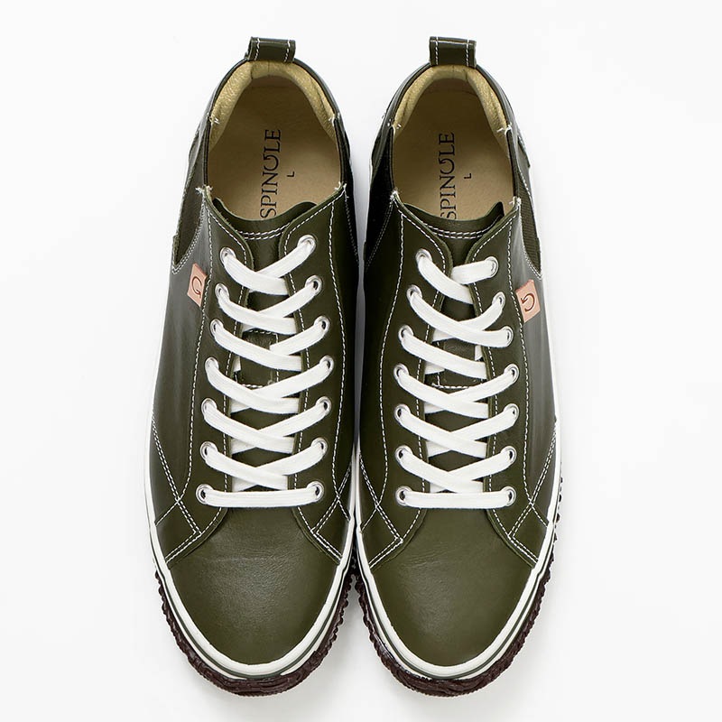 スピングル SPINGLE スニーカー メンズ カンガルーレザー サイドゴア 日本製 靴 シューズ 2026年春夏新作 2026SS カーキ SP-442-102 | ブランド [正規取扱店]