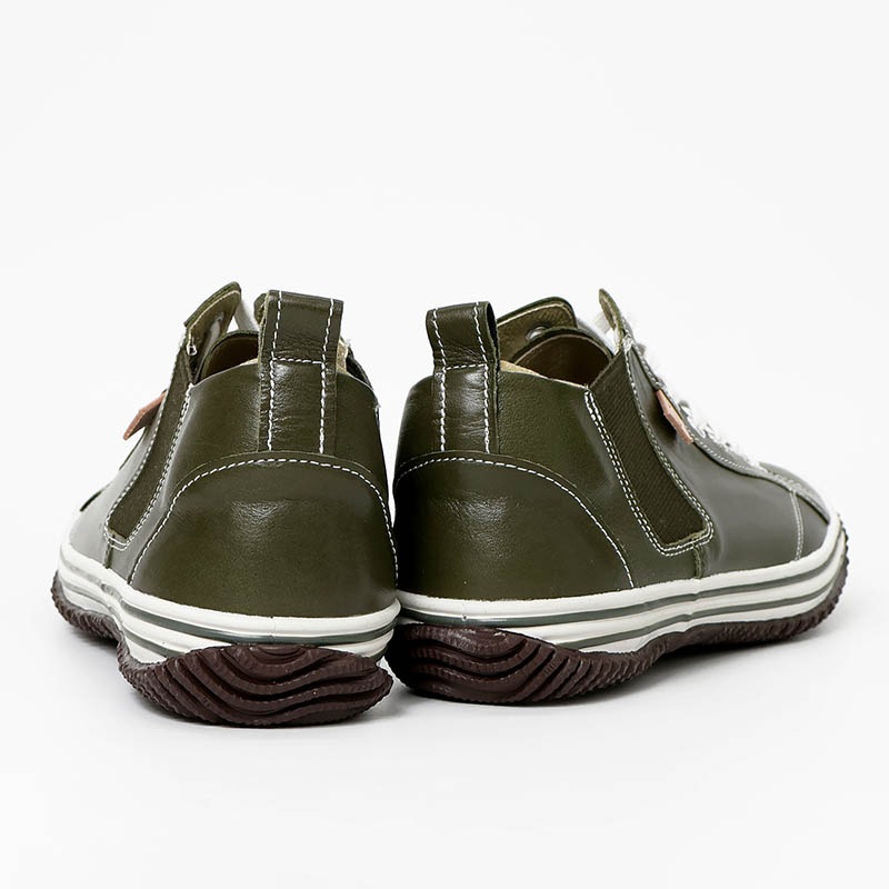 スピングル SPINGLE スニーカー メンズ カンガルーレザー サイドゴア 日本製 靴 シューズ 2026年春夏新作 2026SS カーキ SP-442-102 | ブランド [正規取扱店]