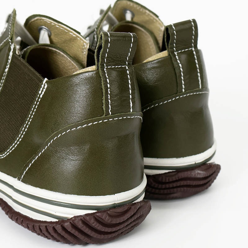 スピングル SPINGLE スニーカー メンズ カンガルーレザー サイドゴア 日本製 靴 シューズ 2026年春夏新作 2026SS カーキ SP-442-102 | ブランド [正規取扱店]