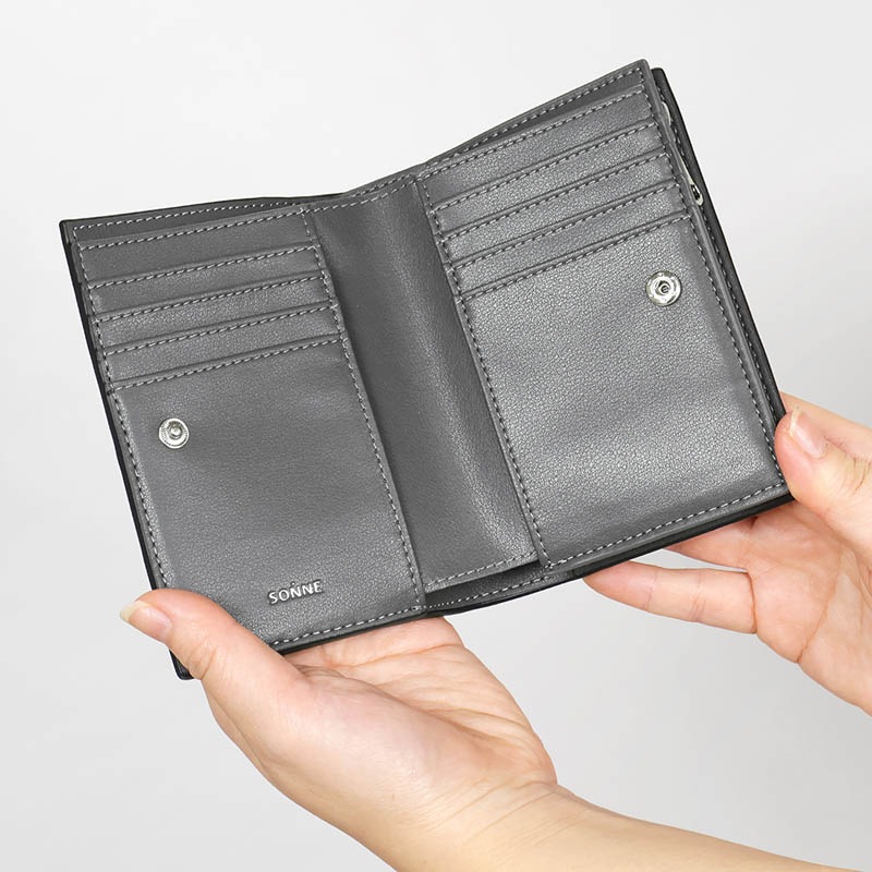 ゾンネ SONNE 二つ折り財布 ENRICH エンリッチ メンズ レディース ミニ財布 コンパクトウォレット レザー 各色 SOER002 | ブランド [正規取扱店]