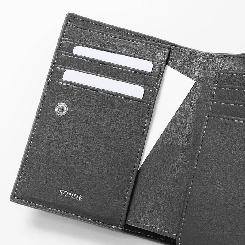 ゾンネ SONNE 二つ折り財布 ENRICH エンリッチ メンズ レディース ミニ財布 コンパクトウォレット レザー 各色 SOER002 | ブランド [正規取扱店]