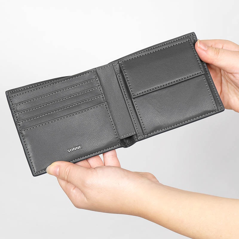 ゾンネ SONNE 二つ折財布 ENRICH エンリッチ メンズ ミニ財布 コンパクトウォレット レザー 各色 SOER003 | ブランド [正規取扱店]