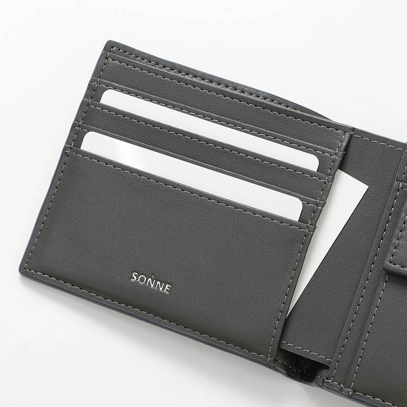 ゾンネ SONNE 二つ折財布 ENRICH エンリッチ メンズ ミニ財布 コンパクトウォレット レザー 各色 SOER003 | ブランド [正規取扱店]