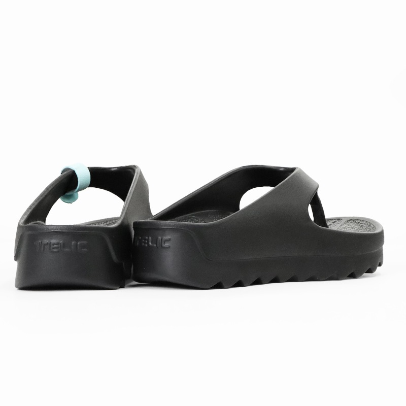 テリック TELIC リカバリーサンダル W-FLIP SHARK ダブルフリップ シャーク トング型 厚底 軽量 コンフォート サンダル シャークソール メンズ レディース 靴 2026SS 新作 ブラック BLACK | ブランド [正規取扱店]