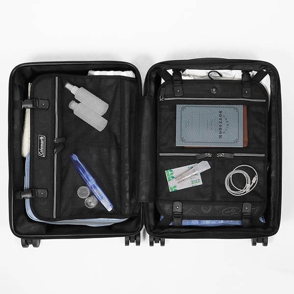 コールマン Coleman スーツケース ALMITE 機内持ち込み Sサイズ エキスパンダブル 容量拡張機能付き キャリー 38L 4輪 2泊 3泊 各色 01469 | ブランド [正規取扱店]