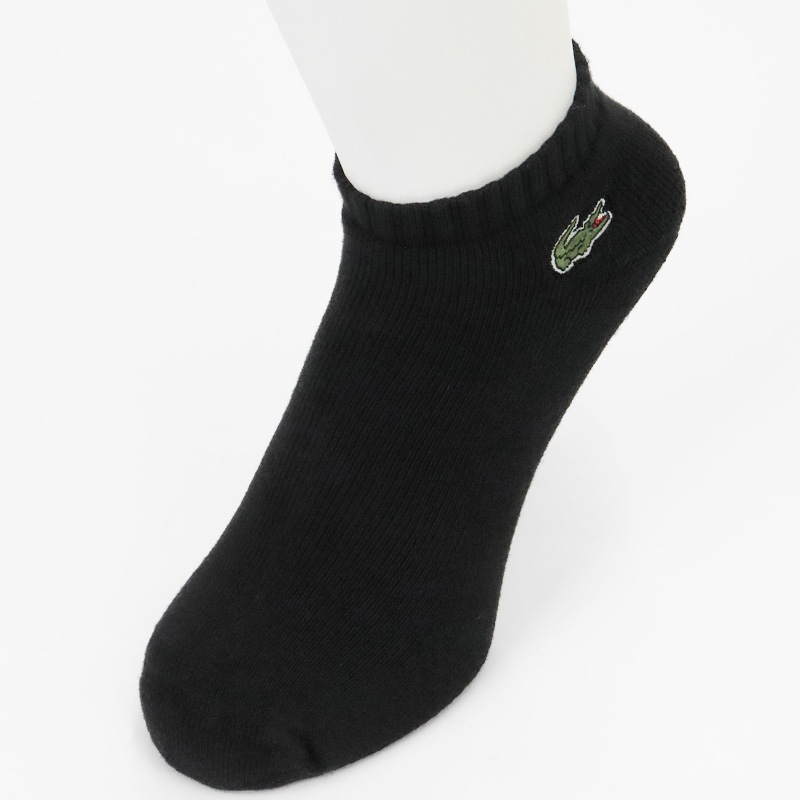 ラコステ LACOSTE ソックス 2足組 パフォーマンスソックス ローカット スポーツソックス 2足セット 2P 靴下 メンズ レディース スニーカー丈 ロゴ 2026年秋冬 新作 RA9181-10 | ブランド [正規取扱店]