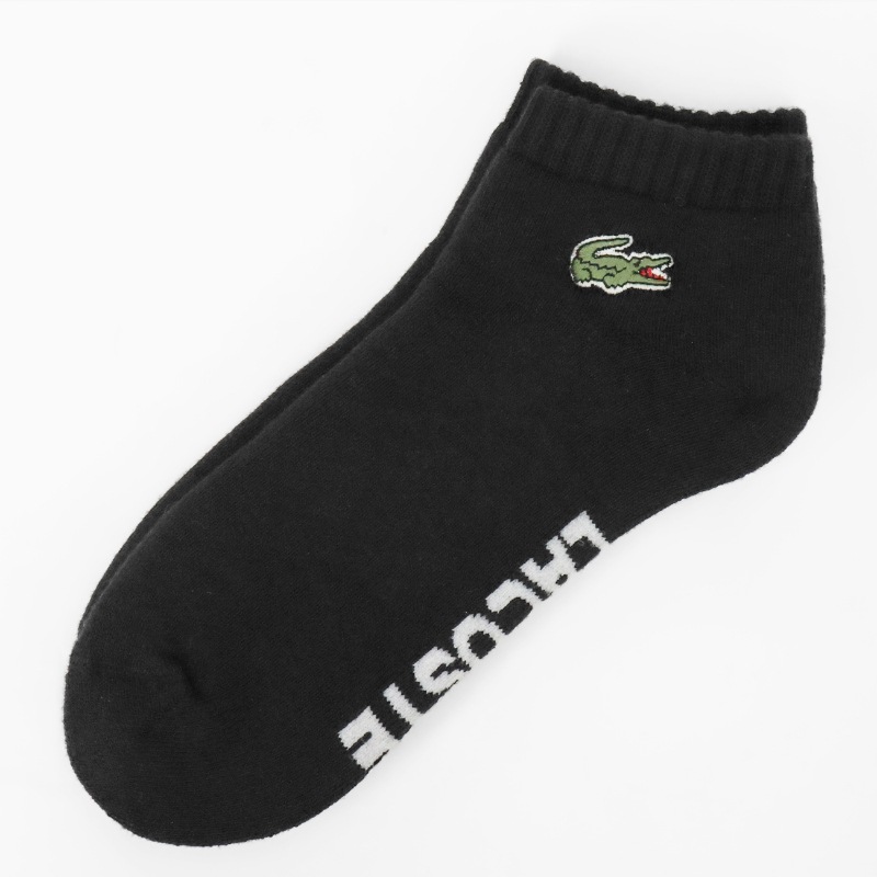 ラコステ LACOSTE ソックス 2足組 パフォーマンスソックス ローカット スポーツソックス 2足セット 2P 靴下 メンズ レディース スニーカー丈 ロゴ 2026年秋冬 新作 RA9181-10 | ブランド [正規取扱店]