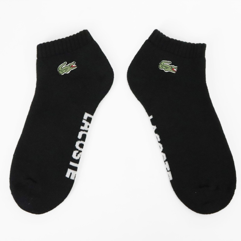 ラコステ LACOSTE ソックス 2足組 パフォーマンスソックス ローカット スポーツソックス 2足セット 2P 靴下 メンズ レディース スニーカー丈 ロゴ 2026年秋冬 新作 RA9181-10 | ブランド [正規取扱店]