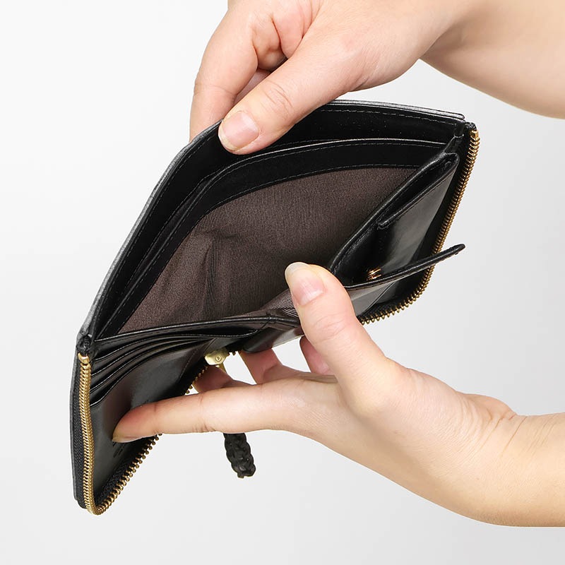 ゾンネ SONNE 二つ折財布 ジップ SIBILLA シビラ メンズ レディース ミニ財布 コンパクトウォレット レザー 各色 SOM002 | ブランド [正規取扱店]