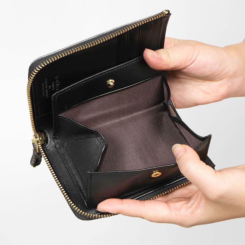 ゾンネ SONNE 二つ折財布 ジップ SIBILLA シビラ メンズ レディース ミニ財布 コンパクトウォレット レザー 各色 SOM002 | ブランド [正規取扱店]