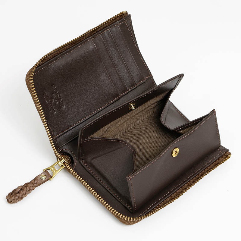 ゾンネ SONNE 二つ折財布 ジップ SIBILLA シビラ メンズ レディース ミニ財布 コンパクトウォレット レザー 各色 SOM002 | ブランド [正規取扱店]