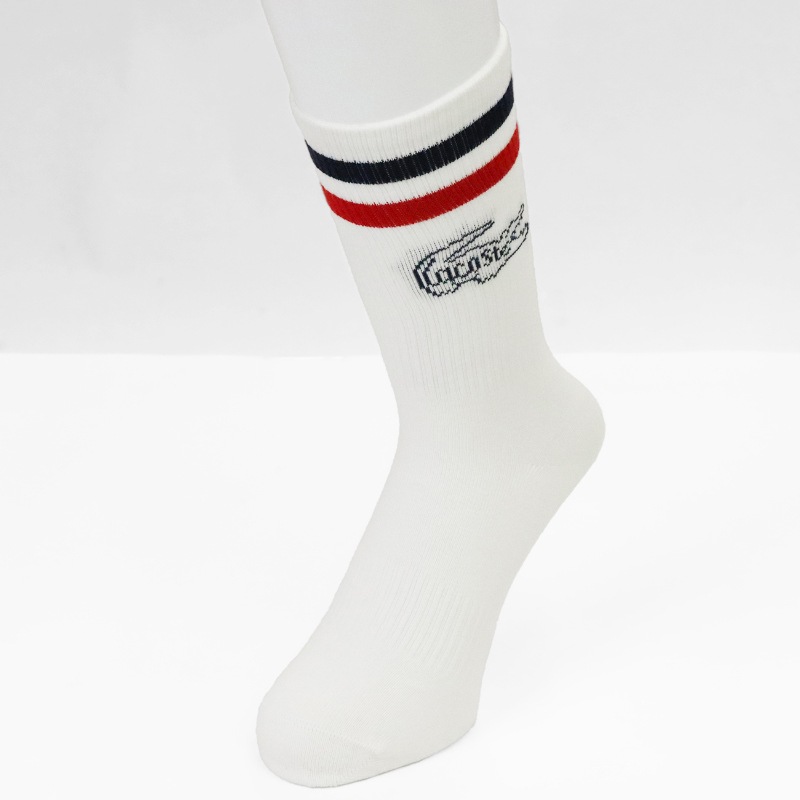 ラコステ LACOSTE ソックス 3足組 クルーフィット コットンソックス ヴィンテージ 3足セット 3P 靴下 メンズ レディース クルー丈 ミドルレングス ロゴ 2026年秋冬 新作 RA9191-10 | ブランド [正規取扱店]