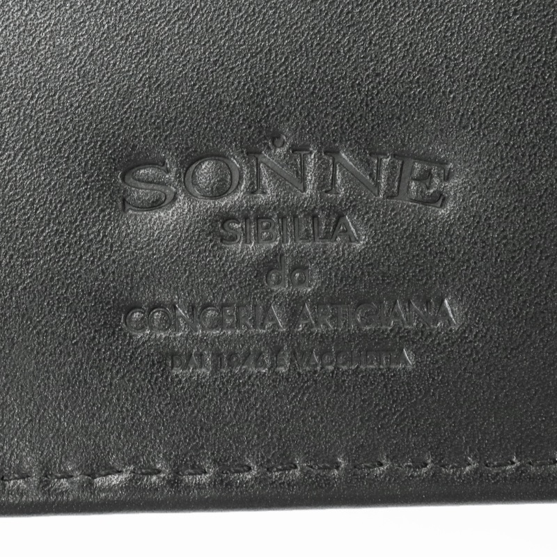 ゾンネ SONNE 二つ折り財布 SIBILLA シビラ メンズ ミニ財布 コンパクトウォレット レザー 各色 SOM003 | ブランド [正規取扱店]