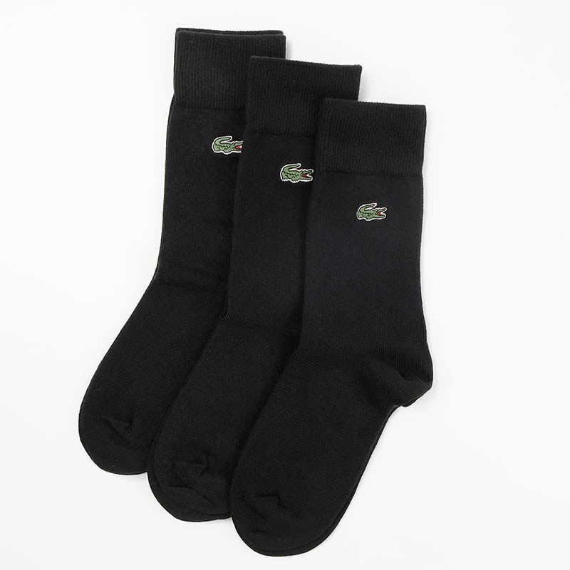 ラコステ LACOSTE ソックス 3足組 クルーソックス カジュアルソックス 3足セット 3P 靴下 メンズ レディース クルー丈 ミドルレングス 刺繍 ロゴ 2026年秋冬 新作 RA9261-10 | ブランド [正規取扱店]