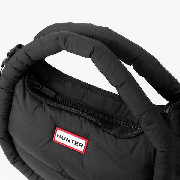 ハンター HUNTER ショルダーバッグ フレイムド パファー ミディ