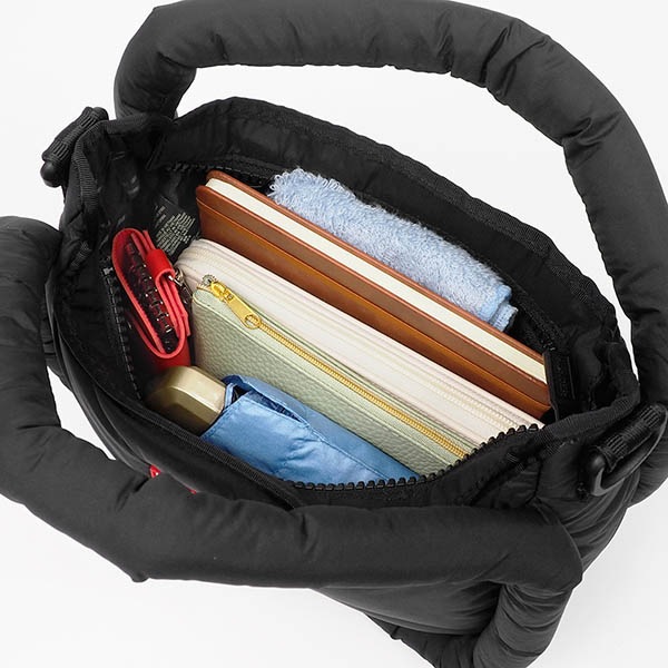 ハンター HUNTER ショルダーバッグ フレイムド パファー ミディ