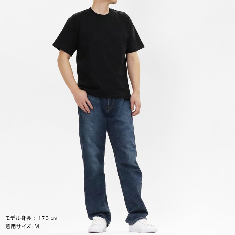 ヘインズ Hanes Tシャツ 半袖 ビーフィーT BEEFY-T クルーネック ヘビーウェイト 丸胴仕様 メンズ レディース トップス  2026SS 無地 S/M/L ブラック HM1-D001 090 | ブランド [正規取扱店]