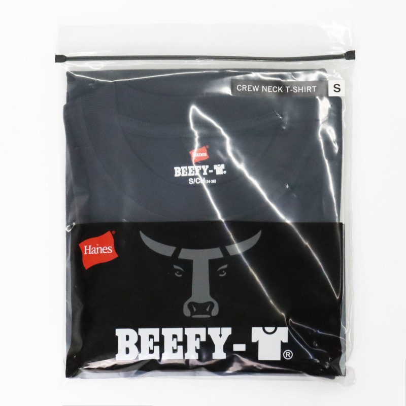 ヘインズ Hanes Tシャツ 半袖 ビーフィーT BEEFY-T クルーネック ヘビーウェイト 丸胴仕様 メンズ レディース トップス  2026SS 無地 S/M/L ネイビー HM1-D001 370 | ブランド [正規取扱店]
