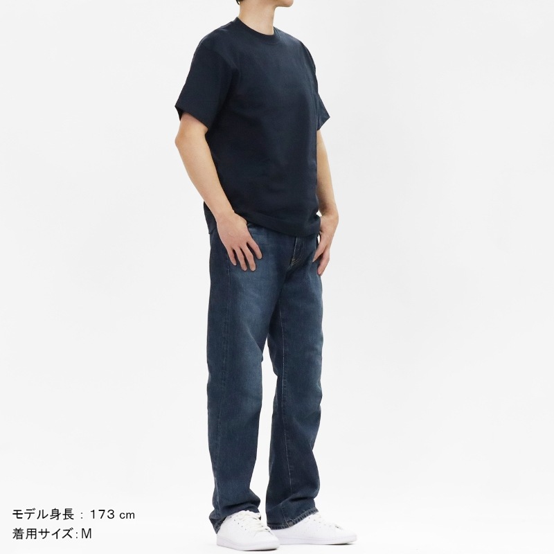 ヘインズ Hanes Tシャツ 半袖 ビーフィーT BEEFY-T クルーネック ヘビーウェイト 丸胴仕様 メンズ レディース トップス  2026SS 無地 S/M/L ネイビー HM1-D001 370 | ブランド [正規取扱店]