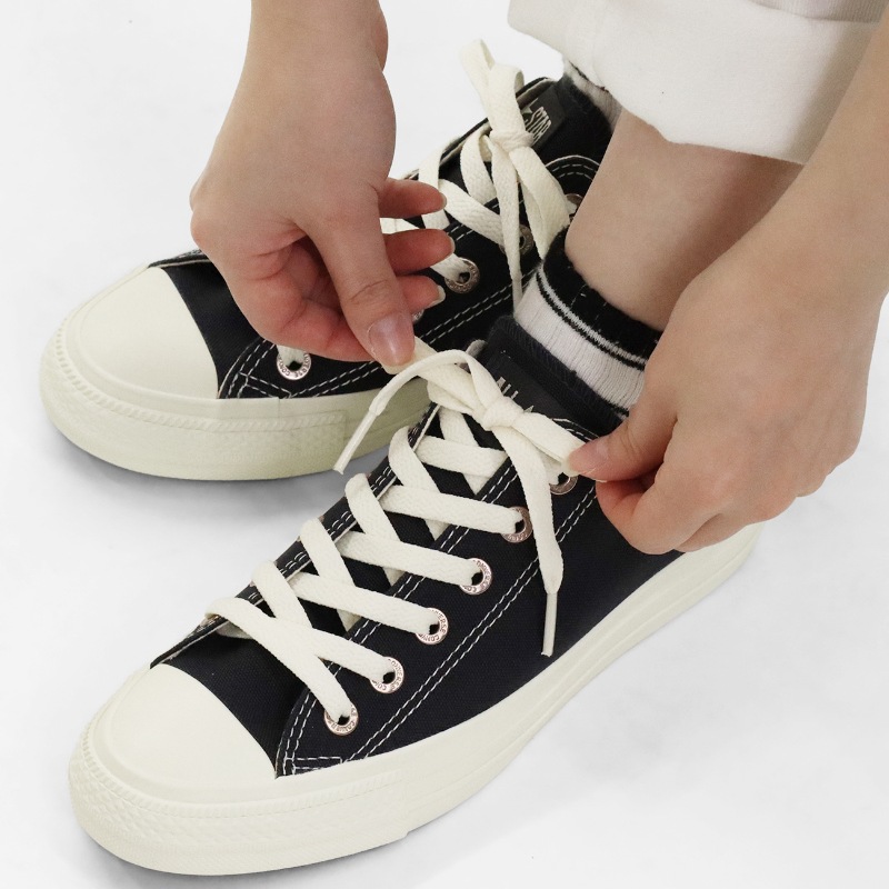 コンバース CONVERSE スニーカー レディース ALL STAR FLATEYELETS PG OX 靴 2026年春夏新作 2026SS バルカナイズ CLASSIC VULCANIZE フェイデッドブラック 31318130 | ブランド [正規取扱店]