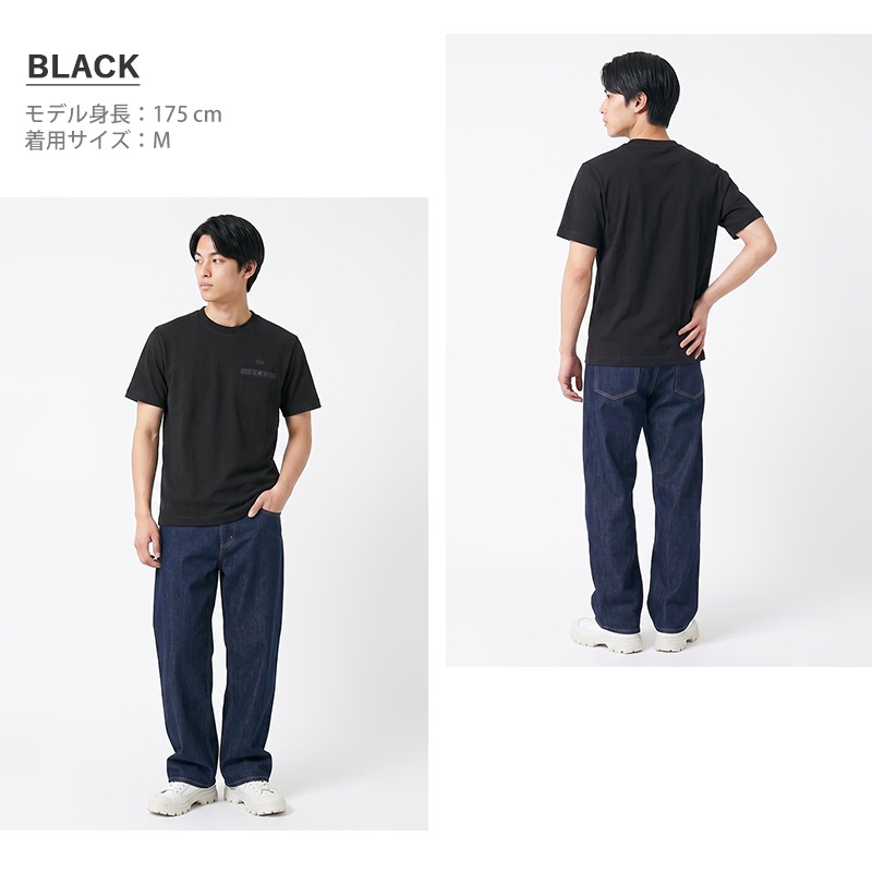 ラコステ LACOSTE Tシャツ 半袖 グログランポケット ワントーンTシャツ 鹿の子 メンズ レディース 胸ポケット付き トップス 無地 ロゴ S/M/L 2026年秋冬 新作 AF421-99 | ブランド [正規取扱店]