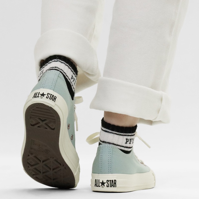 コンバース CONVERSE スニーカー レディース ALL STAR FLATEYELETS PG OX 靴 2026年春夏新作 2026SS バルカナイズ CLASSIC VULCANIZE ライトブルー 31318132 | ブランド [正規取扱店]