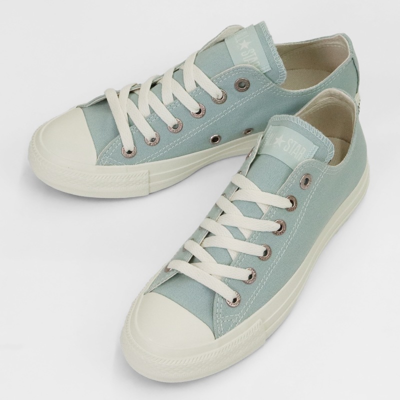 コンバース CONVERSE スニーカー レディース ALL STAR FLATEYELETS PG OX 靴 2026年春夏新作 2026SS バルカナイズ CLASSIC VULCANIZE ライトブルー 31318132 | ブランド [正規取扱店]