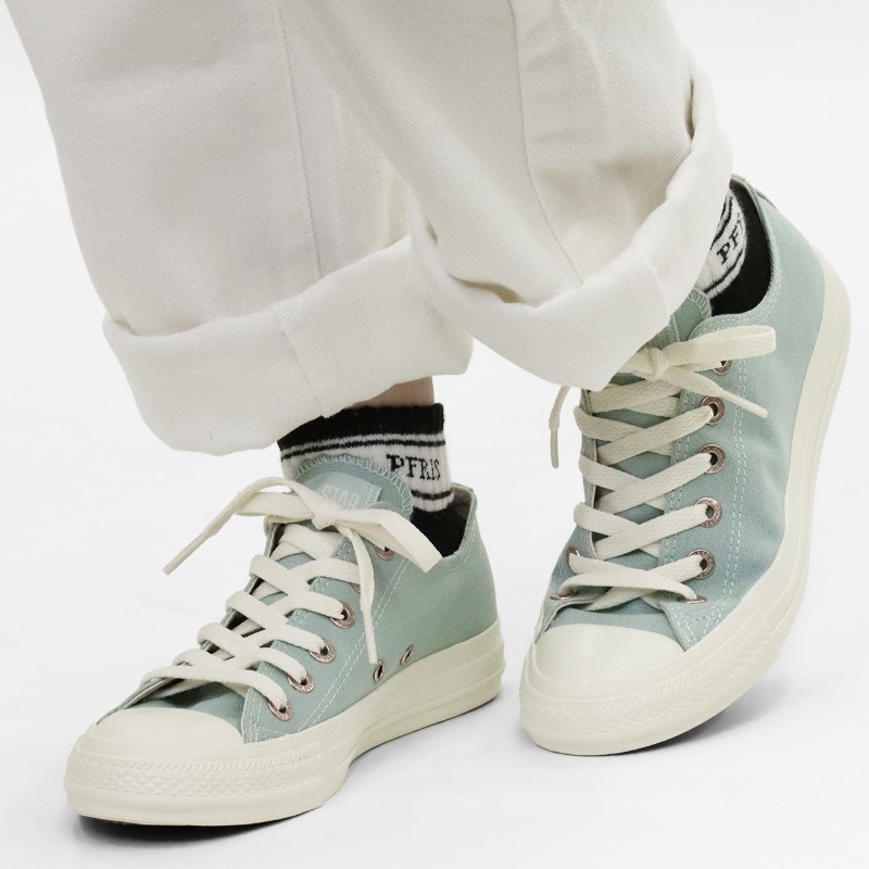 コンバース CONVERSE スニーカー レディース ALL STAR FLATEYELETS PG OX 靴 2026年春夏新作 2026SS バルカナイズ CLASSIC VULCANIZE ライトブルー 31318132 | ブランド [正規取扱店]