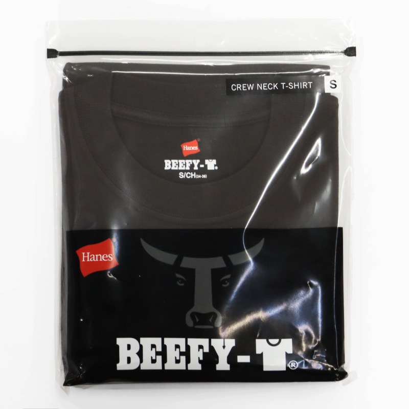 ヘインズ Hanes Tシャツ 半袖 ビーフィーT BEEFY-T クルーネック ヘビーウェイト 丸胴仕様 メンズ レディース トップス  2026SS 無地 S/M/L ダークブラウン HM1-D001 870 | ブランド [正規取扱店]