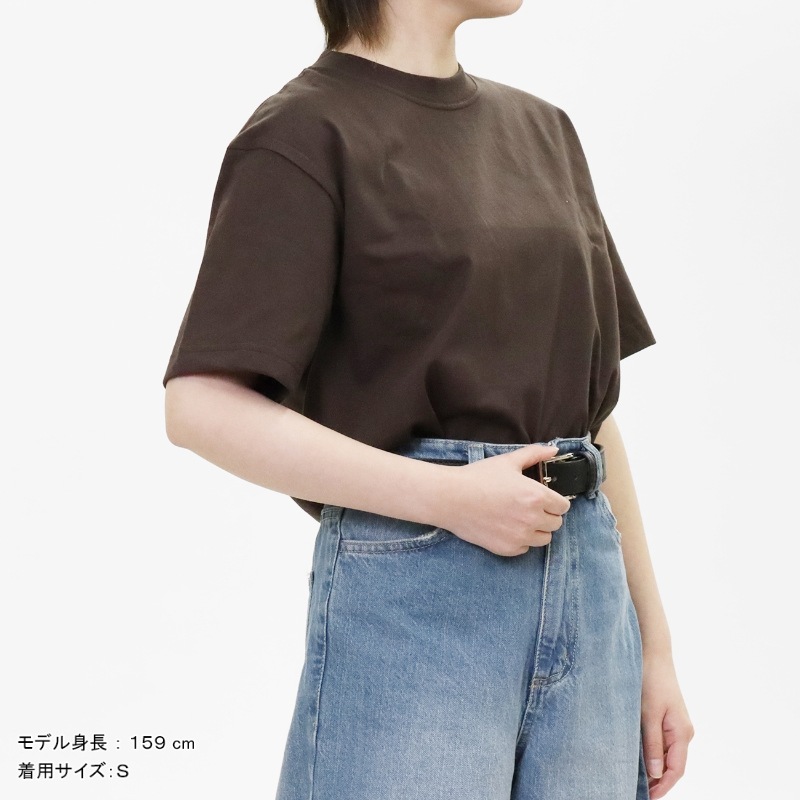 ヘインズ Hanes Tシャツ 半袖 ビーフィーT BEEFY-T クルーネック ヘビーウェイト 丸胴仕様 メンズ レディース トップス  2026SS 無地 S/M/L ダークブラウン HM1-D001 870 | ブランド [正規取扱店]