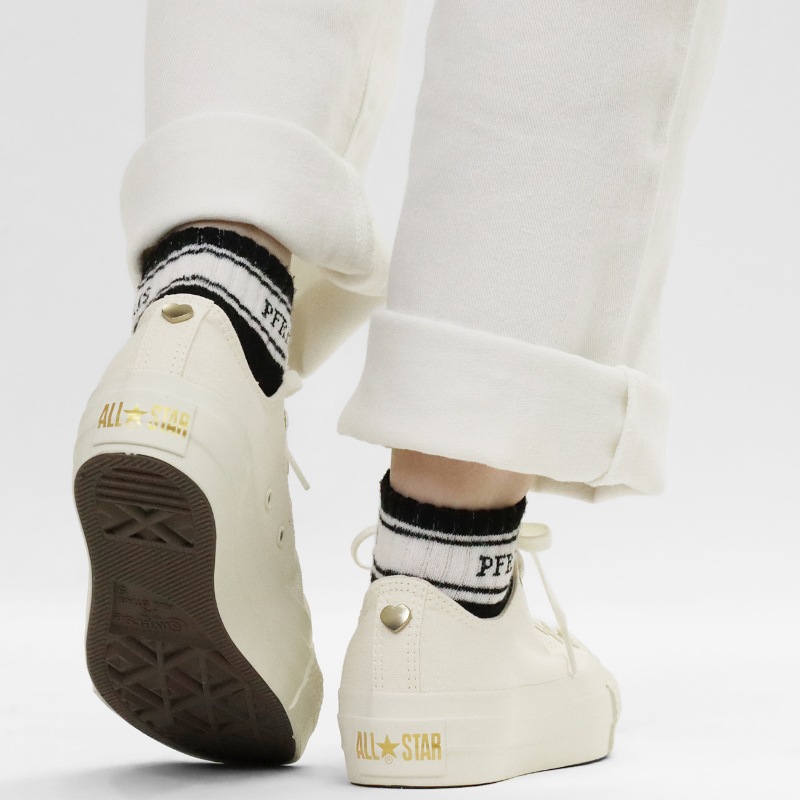 コンバース CONVERSE スニーカー レディース ALL STAR PLTS BACKHEART OX 靴 2026年春夏新作 2026SS バルカナイズ CLASSIC VULCANIZE ホワイト 31317280 | ブランド [正規取扱店]