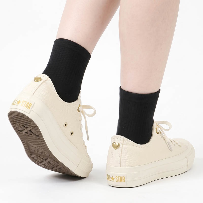 コンバース CONVERSE スニーカー レディース ALL STAR PLTS BACKHEART OX 靴 2026年春夏新作 2026SS バルカナイズ CLASSIC VULCANIZE ホワイト 31317280 | ブランド [正規取扱店]