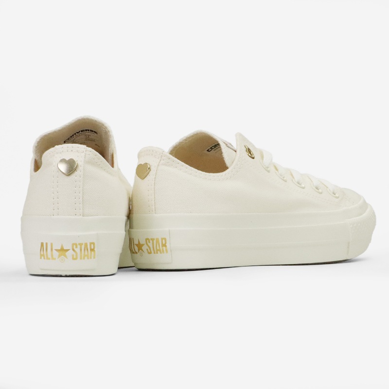 コンバース CONVERSE スニーカー レディース ALL STAR PLTS BACKHEART OX 靴 2026年春夏新作 2026SS バルカナイズ CLASSIC VULCANIZE ホワイト 31317280 | ブランド [正規取扱店]