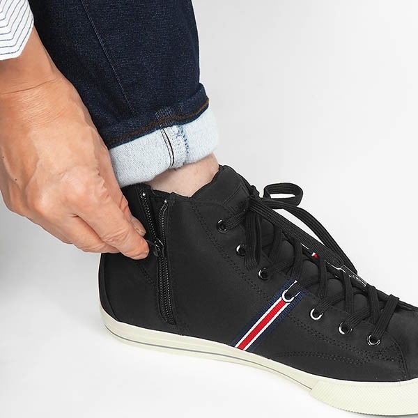 モーブス mobus スニーカー メンズ ホーフミッド２ウォーターリペレント HOF MID2 water-repellent ブラック 靴 撥水 M-2021WR-2000 BLACK | ブランド [正規取扱店]