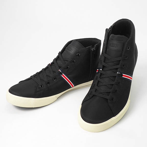 モーブス mobus スニーカー メンズ ホーフミッド２ウォーターリペレント HOF MID2 water-repellent ブラック 靴 撥水 M-2021WR-2000 BLACK | ブランド [正規取扱店]
