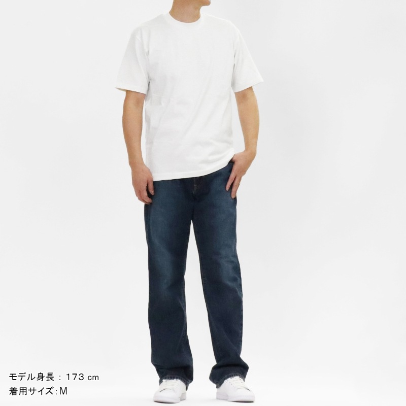 ヘインズ Hanes Tシャツ 半袖 T-SHIRTS SHIRO クルーネック 丸胴仕様 メンズ レディース トップス  2026SS 無地 S/M/L ホワイト HM1-D201 010 | ブランド [正規取扱店]