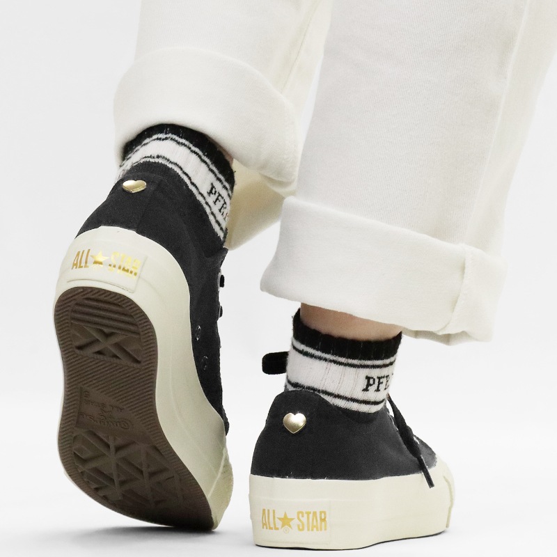 コンバース CONVERSE スニーカー レディース ALL STAR PLTS BACKHEART OX 靴 2026年春夏新作 2026SS バルカナイズ CLASSIC VULCANIZE ブラック 31317281 | ブランド [正規取扱店]