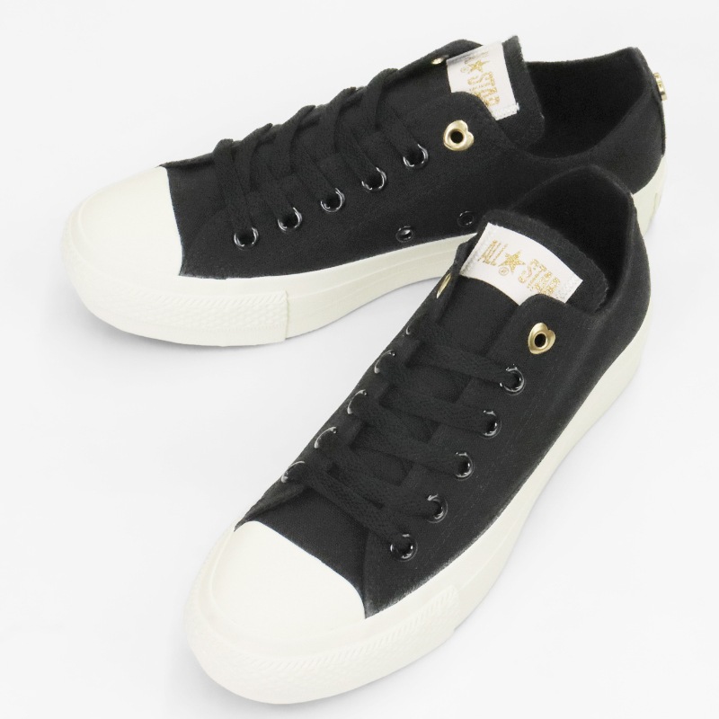 コンバース CONVERSE スニーカー レディース ALL STAR PLTS BACKHEART OX 靴 2026年春夏新作 2026SS バルカナイズ CLASSIC VULCANIZE ブラック 31317281 | ブランド [正規取扱店]