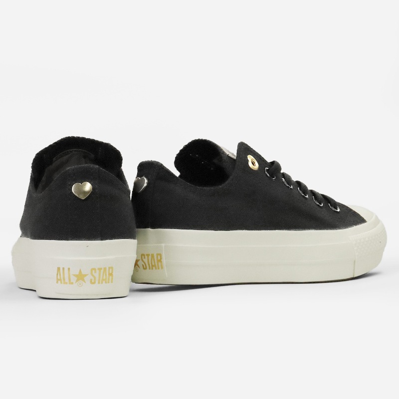 コンバース CONVERSE スニーカー レディース ALL STAR PLTS BACKHEART OX 靴 2026年春夏新作 2026SS バルカナイズ CLASSIC VULCANIZE ブラック 31317281 | ブランド [正規取扱店]