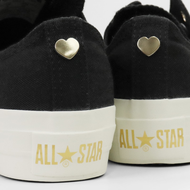 コンバース CONVERSE スニーカー レディース ALL STAR PLTS BACKHEART OX 靴 2026年春夏新作 2026SS バルカナイズ CLASSIC VULCANIZE ブラック 31317281 | ブランド [正規取扱店]