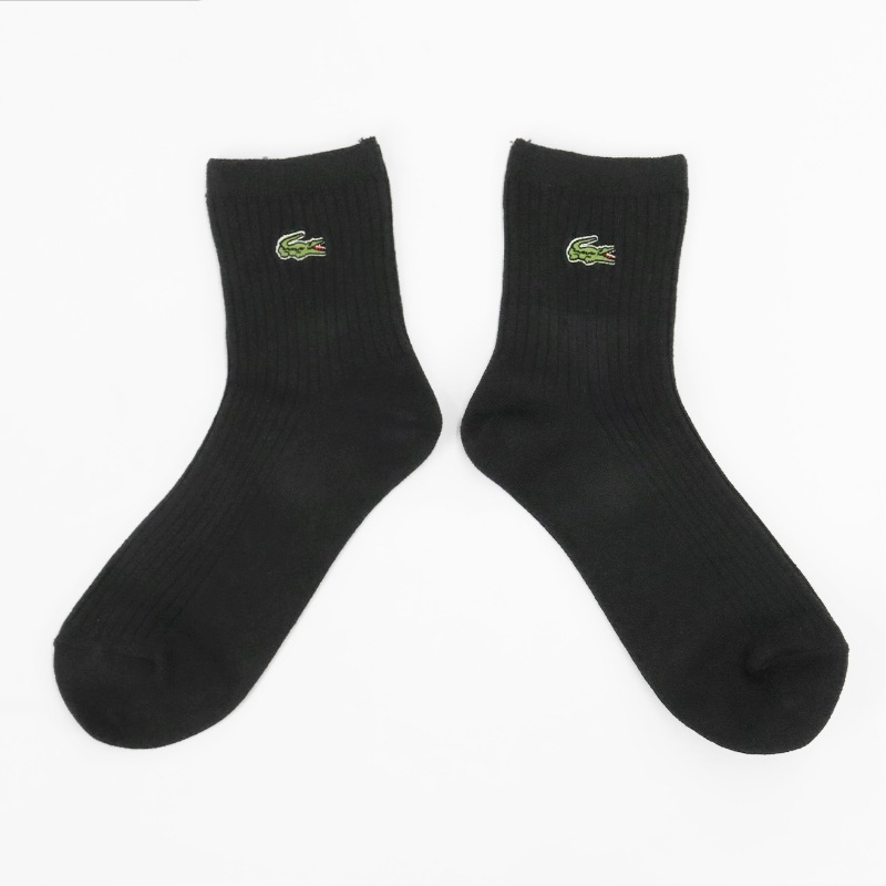 ラコステ LACOSTE ソックス 1足組 クロックエンブレム プレーン ショートソックス 靴下 レディース ショートクルー丈 クルーソックス 刺繍 日本製 ロゴ 2026年秋冬 新作 RAW901J-99 | ブランド [正規取扱店]