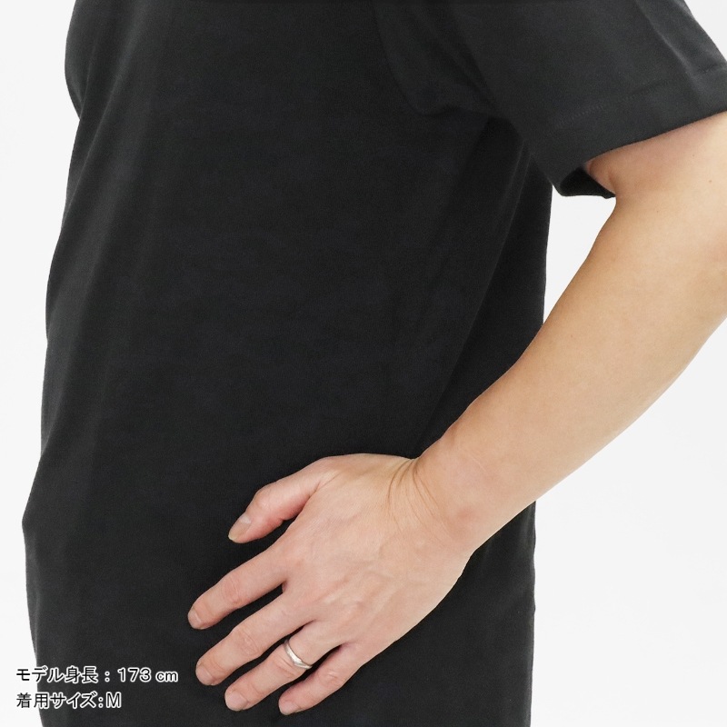ヘインズ Hanes Tシャツ 半袖 T-SHIRTS KURO クルーネック 丸胴仕様 メンズ レディース トップス  2026SS 無地 S/M/L ブラック HM1-D202 090 | ブランド [正規取扱店]