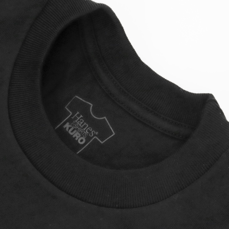 ヘインズ Hanes Tシャツ 半袖 T-SHIRTS KURO クルーネック 丸胴仕様 メンズ レディース トップス  2026SS 無地 S/M/L ブラック HM1-D202 090 | ブランド [正規取扱店]