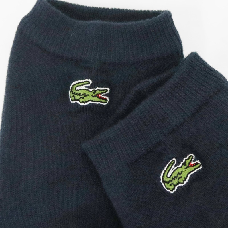 ラコステ LACOSTE ソックス 1足組 足底パイル ロゴ スニーカー丈ソックス 靴下 レディース スニーカーソックス アンクル丈 アンクルソックス 刺繍 日本製 2026年秋冬 新作 RAW921J-99 | ブランド [正規取扱店]