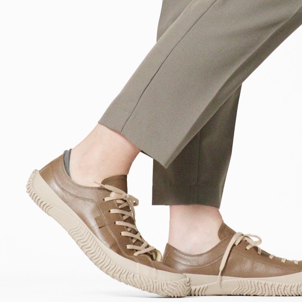 スピングル SPINGLE スニーカー メンズ カンガルーレザー 日本製 靴 シューズ オリーブ グレー SP-110 221 Olive Gray | ブランド [正規取扱店]