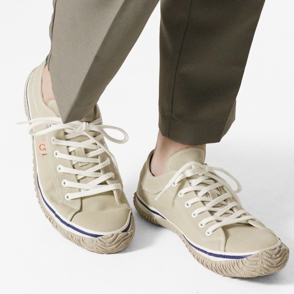 スピングル SPINGLE スニーカー メンズ バイオウォッシュ キャンバス 日本製 靴 シューズ ライトグレー SP-141 08 Light Gray | ブランド [正規取扱店]